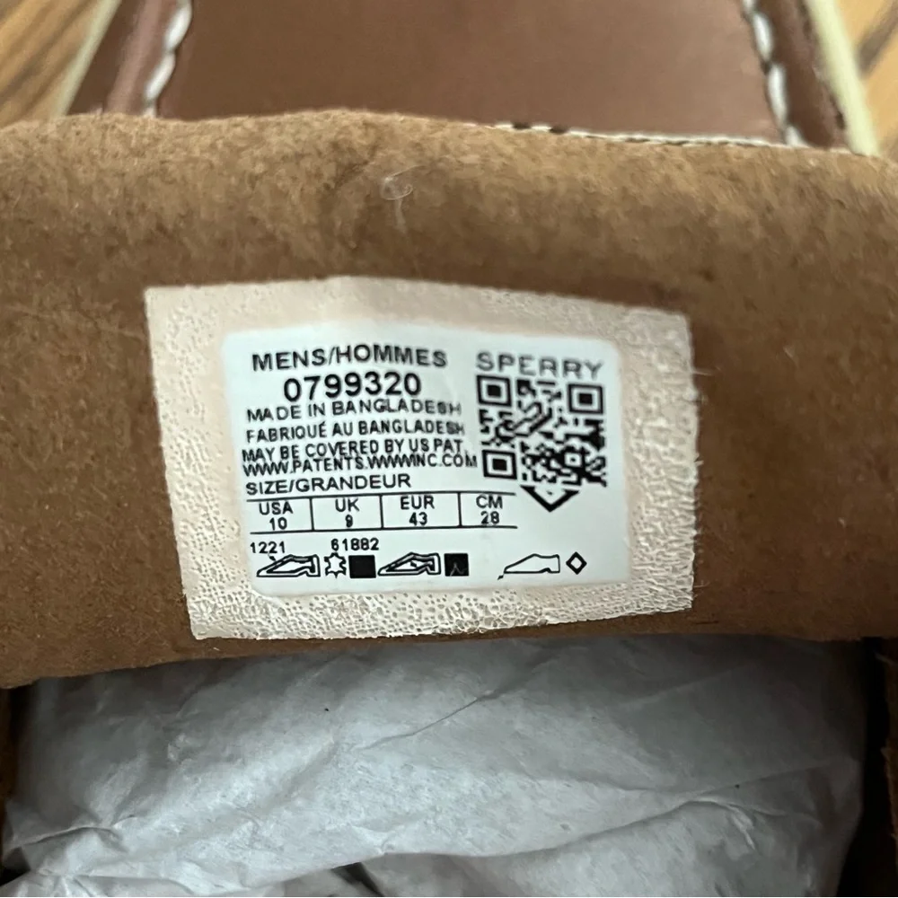 NEW SPERRY Billfish Boat Shoes - Dark Tan
